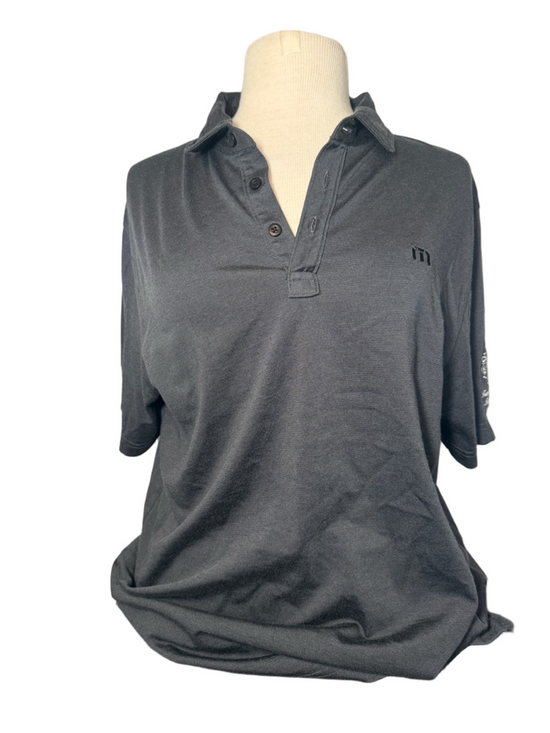 Travis Mathew Other - TravisMathew Trump National Bedminster Men’s Dark Gray Golf Polo Shirt Size Med